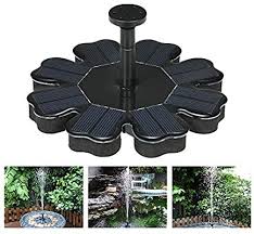 Festnight Solarbetriebene Brunnen Solar Wasserpumpe Birdbath Brunnen Pumpe Mit Abnehmbarer Wasserpumpe 4 Level Was Solarbrunnen Wasserpumpe Solarbrunnen Garten