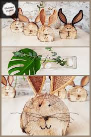 Hasenbande Diy Ostern Basteln Holz Osterhasen Basteln Holz Osterhasen Basteln Kinder