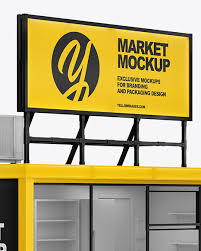 Market Mockup In Object Mockups On Yellow Images Object Mockups