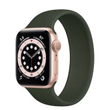Apple Watch Series 6 Gps 44mm Gold Aluminum Case With Deep Navy Solo Loop Size 4 Buy Apple Watch Apple Watch Best Apple Watch