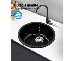 Get the best deal for granite laundry/utility bathroom sinks from the largest online selection at ebay.com. Cefito 430mm Stone Kitchen Sink Round Granite Under Topmount Basin Bowl Laundry Black Sink Stone Rou 4419 Bk Ozappliances