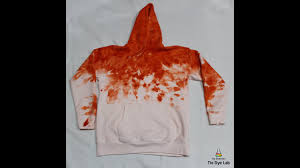 How to tie dye sweatshirt. Making An Ice Dyed Tie Dye Hoodie With Only The Top Half Dyed Youtube