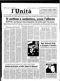 Il PCI: un largo movimento di lotta per la pace