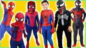 Far from home' official trailer. Superhero Spiderman Kids Costume Runway Pretend Play With Toys And Colors Iron Man Halloween 2019 Youtube