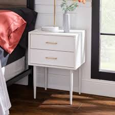 Great solo or in pairs, for handy bedside storage. White Modern Nightstand Target