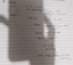 Jika sebuah tabung dibelah dengan memotong sepanjang ruas garis ac, keliling alas, dan keliling tutup tabung dan ditempatkan pada 2). Tinggi Sebuah Tabung Dua Kali Panjang Diameternya Jika Luas Permukaan Tabung Tersebut 785cm Brainly Co Id