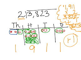 long division with place value chart math showme