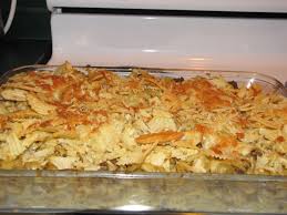 This recipe was popular in the 60's. Potato Chip Casserole Teach Them Teach Myself