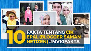 Maybe you would like to learn more about one of these? 10 Fakta Tentang Cik Epal Blogger Saman Netizen Mv10fakta Youtube
