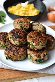 Turkey Spinach Caramelized Onion Breakfast Sausage Paleo Whole30 Recipe In 2020 Homemade Breakfast Sausage Sausage Breakfast Turkey Breakfast Sausage