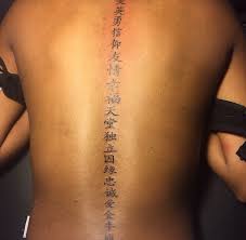 Chinese Letter Spine Tattoo Spinetattoo Painfultattoo Girlytattoo Spine Tattoos For Women Writing Tattoos Spine Tattoos
