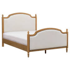 One Kings Lane Open House Jasmine Upholstered Bed Frame In Ivory In 2020 Upholstered Bed Frame Upholstered Beds Bed Frame