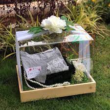 Image May Contain 1 Person Plant And Outdoor Creative Wedding Gifts Rustic Gift Wedding Boxes