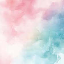 A Watercolor Painting Of Blue Pink