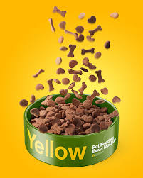 Download Pet Feeding Bowl Mockup In Cup Bowl Mockups On Yellow Images Object Mockups