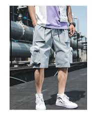 Men Hip Hop Knee Length Streetwear Cargo Shorts Kiddenmart In 2020 Pockets Fashion Mens Streetwear Streetwear Shorts
