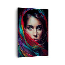 Quadro su tela - Stampe su Tela - Mistero dagli occhi verdi - 70x100 cm -  Negozio Arttor.it