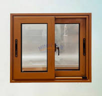 Wood Grain Aluminium Sliding Windows - Durable & Stylish