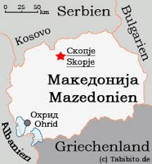 Karte von mazedonien mit der hauptstadt skopje. Nordmazedonien Tabibito Reiseseiten