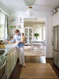 Small space small kitchen two tone kitchen cabinets. Small Kitchen Design Ideas Southern Living
