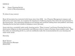 Recommendation Of A Business Service Sample Letters Examples