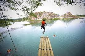 Mid Jump From Our Diving Platform Picture Of Tadom Hill Resorts Banting Tripadvisor