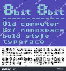 Old computer st.ttf(.otf) for windows and mac. Old Computer Pixilate Font 6x7 Pixels Glyphs Royalty Free Stock Vector 289020911 Avopix Com