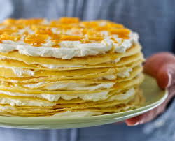 Mango Passionfruit Crepe Cake Sprinkles And Sauce Recipe Crepe Cake Fruit Crepes Recipes