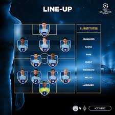 The manchester city lineup that should start against borussia monchengladbach; Manchester City On Twitter Team News Here S How City Line Up Tonight Cityvbmg Mcfc