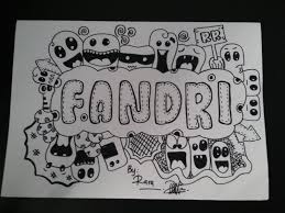 Usahakan polanya sama terlebih dahulu sehingga kamu tidak perlua lagi memikirkan hiasan apa yang cocok untuk nama kamu. All My Doodle Art