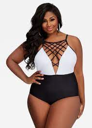 Caged One Piece Swim Suit In 2020 Women S Plus Size Swimwear Plus Size Swimsuits Plus Size Swimwear