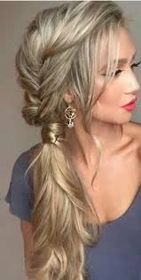 Pretty Braid Side Pony Hairstyle Side Ponytail Hairstyles Bridesmaid Hair Side Pony Hairstyles