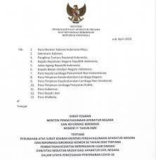 Permohonan lawatan keluar negara atas urusan persendirian mengikut surat pekeliling am bil 1/84 saya sahkan permohonan ini telah diperakukan oleh ketua jabatan. Kementerian Pendayagunaan Aparatur Negara Dan Reformasi Birokrasi Asn Nekat Mudik Bisa Kena Sanksi