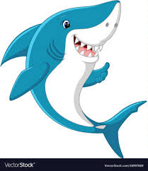 Cute Shark Giving Thumb Up Vector Image On En 2020 Artisanat Pour Enfants Requin Carte Anniversaire Enfant