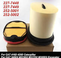 Air Filter For Caterpillar CAT 416D 2277448 2277449 227-7448 227-7449  252-5001 252-5002 2525001 2525002 P608766 P785965 2934053 - AliExpress