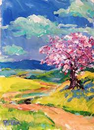 Abstract Expressionist Art Original Landscape By Paintingsbypotak 150 00 Abstract Expressionist Art Landscape Paintings Abstract Landscape Painting