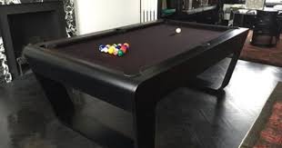 Contemporary 24 7 Pool Table In Deep Nocturne Color With Black Cloth Billiards Pool Table Luxury Pool