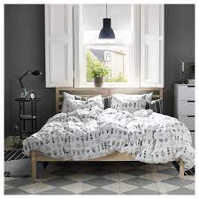 Tarva Bed Frame Pine Luroy Queen Ikea In 2021 Bed Frame Ikea Bed Frames Bed Furniture