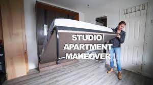 Searching for cool studio apartment furniture ideas? Pimped Out Diy Murphy Bed Studio Apartment Makeover Youtube