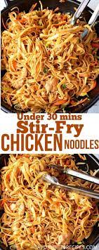 Make This Spicy Chicken Noodle Stir Fry Recipe Spicy Chicken Noodles Chicken Stir Fry With Noodles Stir Fry