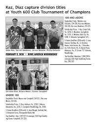 Kaz, Diaz capture division titles at Youth 600 Club Tournament of Champions