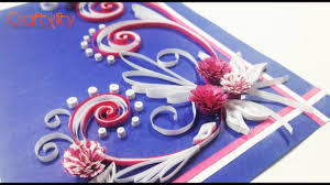 You can choose the size and color of the paper as per your requirements. Diy Paper Quilling Cards Tutorial How To Make Paper Quilling Greeting Card Ideas Youtube