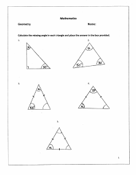 If the known angle is opposite a marked side, then the angle opposite the other marked side is the same. Missing Angles In A Triangle Worksheet