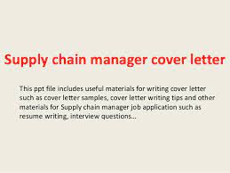 Learn how to write a cover letter in our detailed guide. Supply Chain Manager Cover Letter