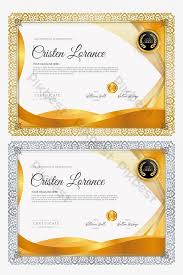 Setting margins template sertifikat word. Golden Color Certificate Template Vector Ai Free Download Pikbest