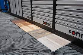 Garage Flooring Rubber Vinyl Tiles Obsessed Garage Garage Floor Plastic Tile Flooring