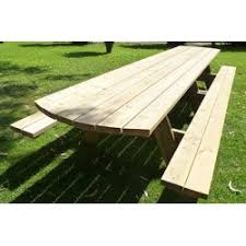 Plateau incorporé et tiroir d' objet caché. Table De Pique Nique En Bois Table En Bois Avec Banc Table En Bois Pour Aire De Repos Leader Equipements