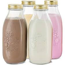 Polish your personal project or design with these milk bottle transparent png images, make it even more personalized and more attractive. Amazon Com White Porcelain Milk Bottle With Cover 1 Quart Home Kitchen