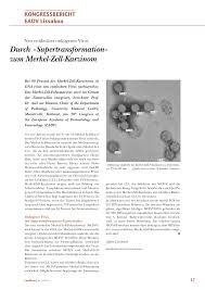 Merkel cell carcinoma) eine seltene form darstellt, die gleichzeitig. Durch Supertransformation Zum Merkel Zell Karzinom Rosenfluh Ch