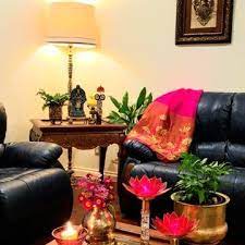 Chandana S Beautiful Indian Home In Nc Usa The Keybunch Decor Blog Diwalidecorationsathome Ch Diwali Decorations At Home Decorating Blogs Indian Home Decor